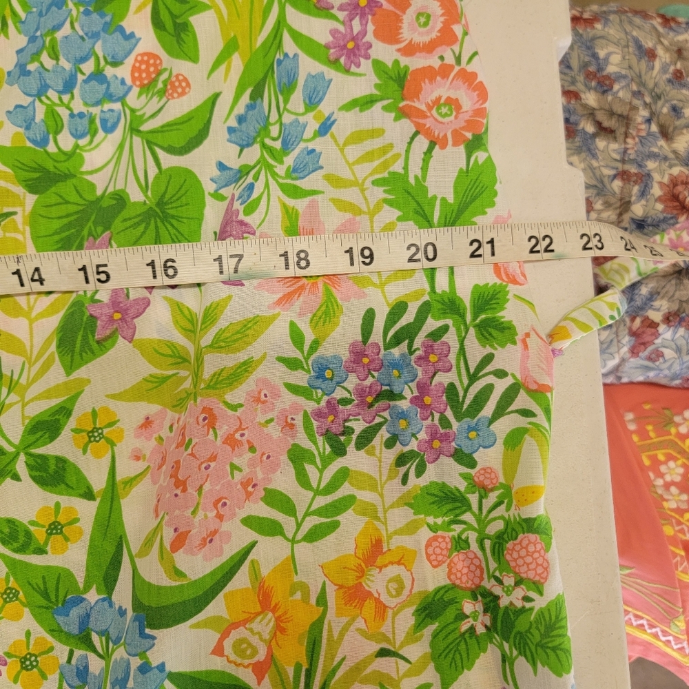 Vintage 40s/50s Floral Cotton Wrap Housedress Sid… - image 8